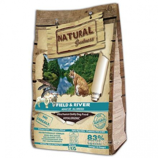 Natural Greatness Field,River Cat Recipe /losos,jahňa/ 600 g