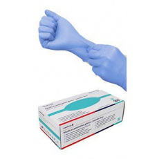 Rukavice hniezdo.vyš.CVET nitril M/200ks modré