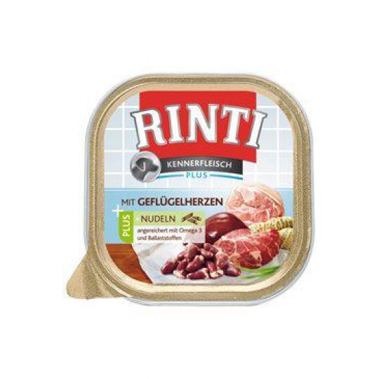 Rinti Dog Kennerfl. vanička drůbeží srdíčka+nudle 300g