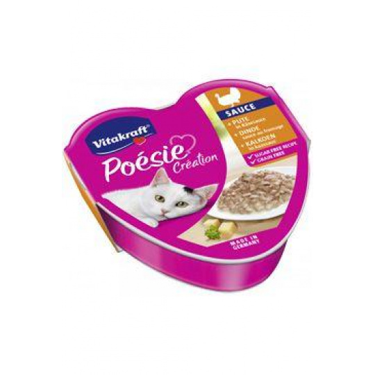 Vitakraft Cat Poésie Sauce vanička krůta v sýr.om.85g
