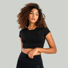 Dámske tričko Essential CropTop Black - STRIX Dámske tričko Essential CropTop Black - STRIX