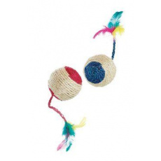Hračka mačka Loptička sisalová 6cm mix farieb KAR Hračka mačka Loptička sisalová 6cm mix farieb KAR