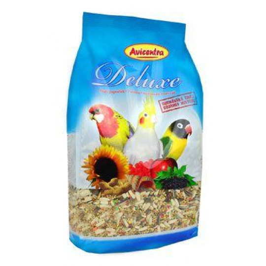 Avicentra Deluxe malý a střední papoušek 1kg