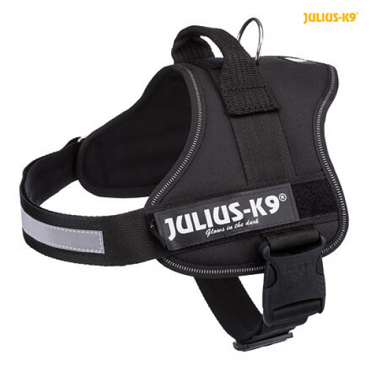 Julius-K9 silový postroj 0/M-L 58-76 cm, - čierny