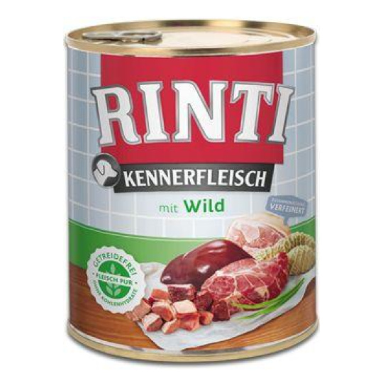 Rinti Dog Kennerfleisch konzerva zvěřina 800g