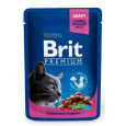 BRIT Premium cat Kapsička Adult Chicken & Turkey 100 g