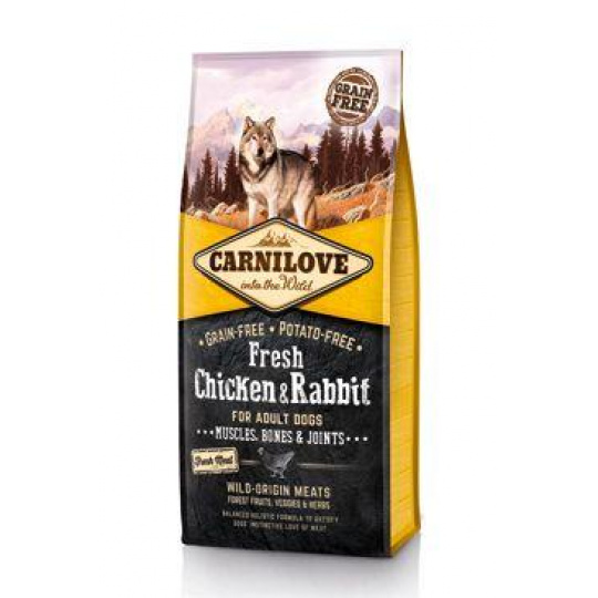 Carnilove Dog Fresh Chicken & Rabbit for Adult 12kg