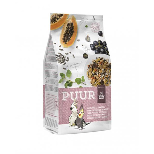 PUUR Large parakeet & cockatoo - gurmánska zmes pre veľké papagáje a kakadu 2 kg
