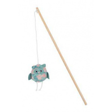 Hračka mačka udica ETHICAT LEAF sova catnip Zolux