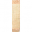 Škrabadlo nástenné s plyšovým zakončením, 15 x 62 cm, sisal/plyš, béžová