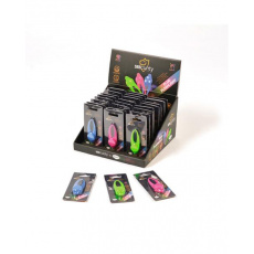 Prívesok na obojok DUVO+ LED svietiaci, silikónový (modrý, zelený, ružový) 8x3cm