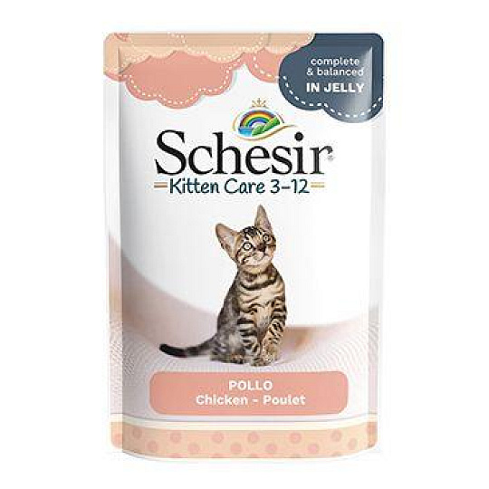 Schesir Cat kapsa Kitten Care Kuře želé 150g