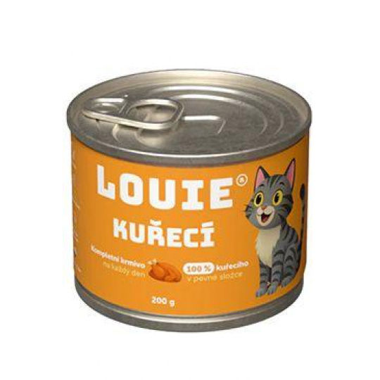 Louie Cat konz. Kuřecí s prebiotiky 200g Louie Cat konz. Kuřecí s prebiotiky 200g