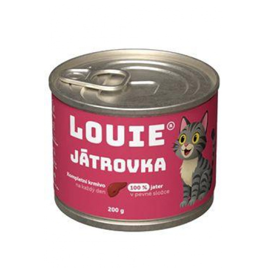 Louie Cat konz. Játrovka s prebiotiky 200g Louie Cat konz. Játrovka s prebiotiky 200g