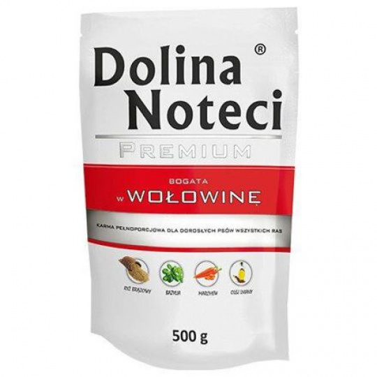 DOLINA NOTECI PREMIUM hovädzia kapsička pre psy 500 g