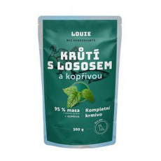 Louie Dog kapsa Morčacie s lososom a žihľavou 300g Louie Dog kapsa Morčacie s lososom a žihľavou 300g