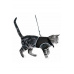 Postroj mačka vesta 36-54cm/1,20m čierna TR
