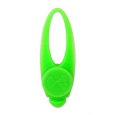 Prívesok na obojok Dog Fantasy LED silikón zelený 8cm
