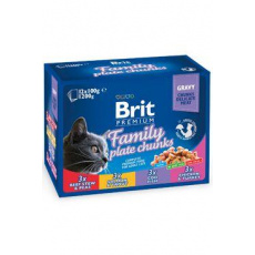Brit Premium Cat kapsička Family Plate 1200g (12x100g)