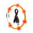 Obojok USB Visio Light LED nabíjací 35cm oranžový KAR