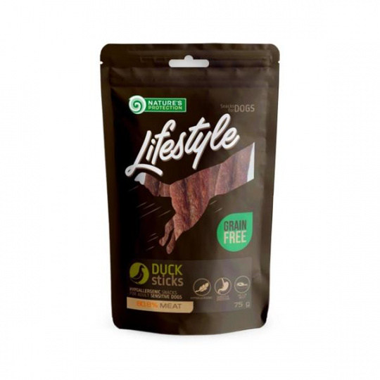 Pamlsok Natures P Lifestyle dog duck sticks 75 g
