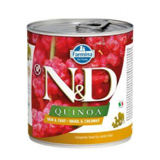 N&D DOG QUINOA Adult Quail & Coconut 285g N&D DOG QUINOA Adult Quail & Coconut 285g