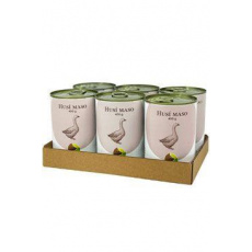 BOHEMIA MASO Hus vo vlastnej šťave SIX PACK 6x400g
