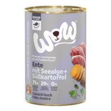 WOW Dog konz. Senior kačica s batatmi 400g