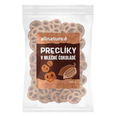 Allnature Preclíky v mléčné čokoládě 100g