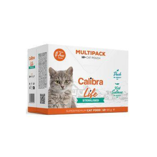 Calibra Cat Life kapsa Sterilised Multipack 12x85g