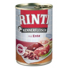 Rinti Dog Kennerfleisch konzerva kachní srdce 400g