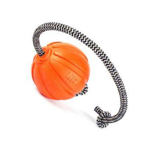 Hračka pes Liker Cord loptička oranžová 5cm