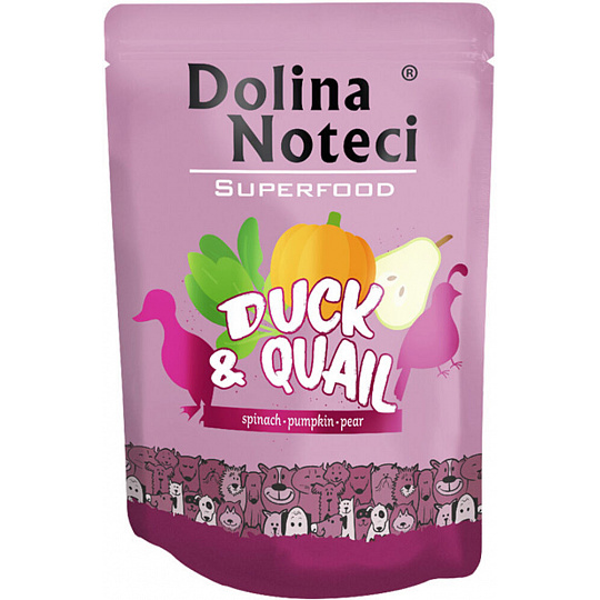 DOLINA NOTECI SUPERFOODS kačica a prepelica pre psy 300 g DOLINA NOTECI SUPERFOODS kačica a prepelica pre psy 300 g