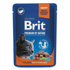 Brit Premium Cat kapsička Salmon for Sterilised 100g