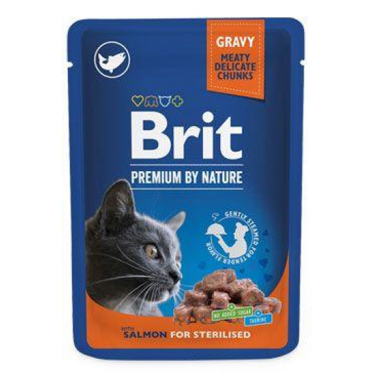 Brit Premium Cat kapsička Salmon for Sterilised 100g Brit Premium Cat kapsička Salmon for Sterilised 100g