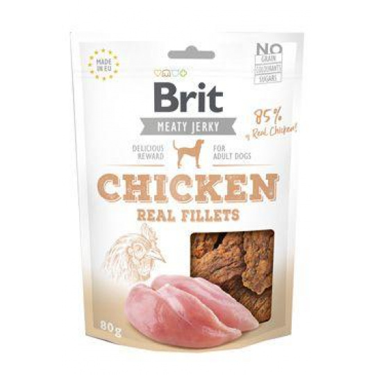 Brit Jerky Chicken Fillets 80g