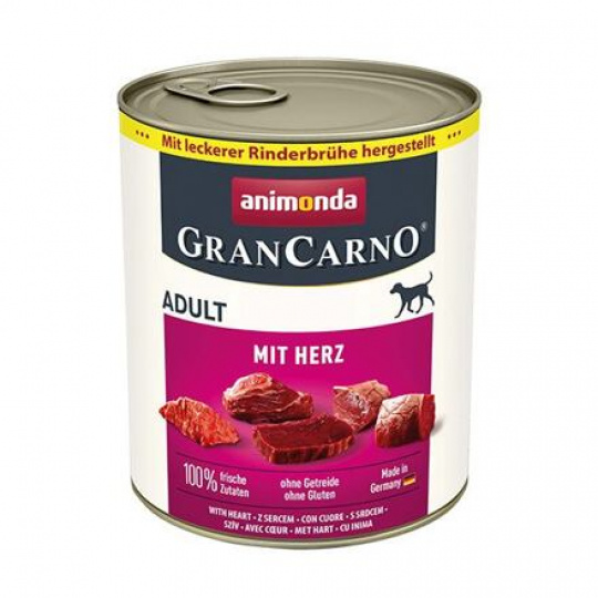 GRANCARNO Adult - so srdcom 800 g GRANCARNO Adult - so srdcom 800 g
