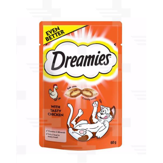 Maškrta Mars DREAMIES cat s kuracím 6 x 60 g