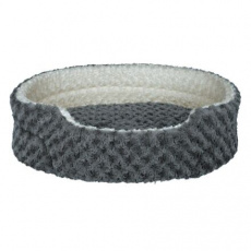 Plyšový pelech KALINE, šedo/krémový Plyšový pelech KALINE, šedo/krémový