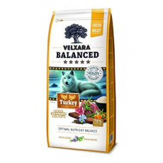 Velxara Balanced FM Dog Adult Monoprot.Turkey&Rice12kg Velxara Balanced FM Dog Adult Monoprot.Turkey&Rice12kg