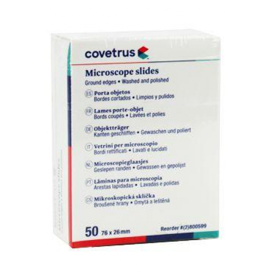 Mikroskopy podložné sklíčka 76x26 CVET 50ks