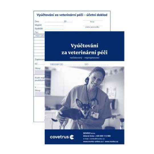 Tlačivo-Vyúčt.za vet.starostlivosť neprep.nečísl.nedaň.50listov Tlačivo-Vyúčt.za vet.starostlivosť neprep.nečísl.nedaň.50listov