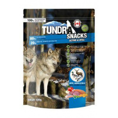 TUNDRA dog snack Duck, Salmon, Game Active&Vital 100g