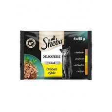 Sheba kapsička Delikatesse hydinový výber 4x85g