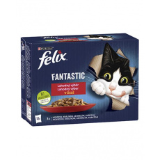 Nestlé FELIX Fantastic cat Multipack mäsový výber želé kapsička 12x85 g Nestlé FELIX Fantastic cat Multipack mäsový výber želé kapsička 12x85 g