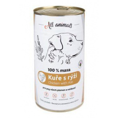 All Animals DOG konz. Kuracie mleté s ryžou 1200g