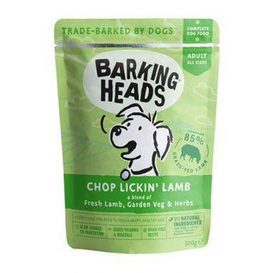 BARKING HEADS Chop Lickin’ Lamb kapsička 300g BARKING HEADS Chop Lickin’ Lamb kapsička 300g