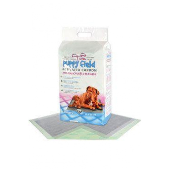Podložka Puppy Field Carbon 60x60cm 24ks Podložka Puppy Field Carbon 60x60cm 24ks