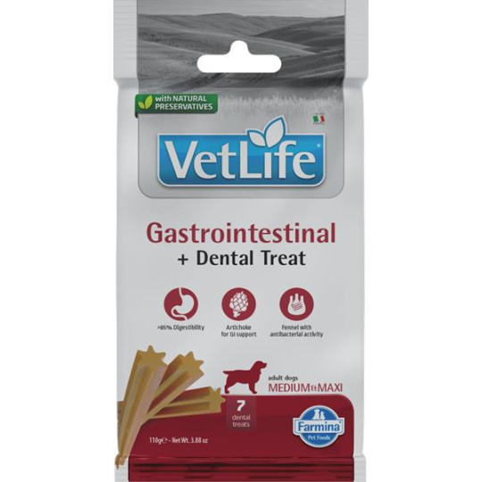 Pamlsok Farmina Vet Life Dog Gastrointestinal Adult medium & maxi 110g