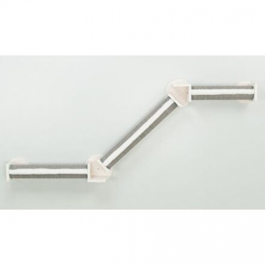 Lezecký set na stenu 2, 3 stĺpiky, 195 x 78 cm, biela/sivá Lezecký set na stenu 2, 3 stĺpiky, 195 x 78 cm, biela/sivá